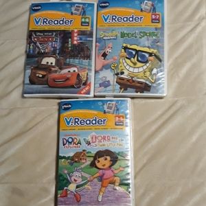 ( 3 ) vtech V.reader games